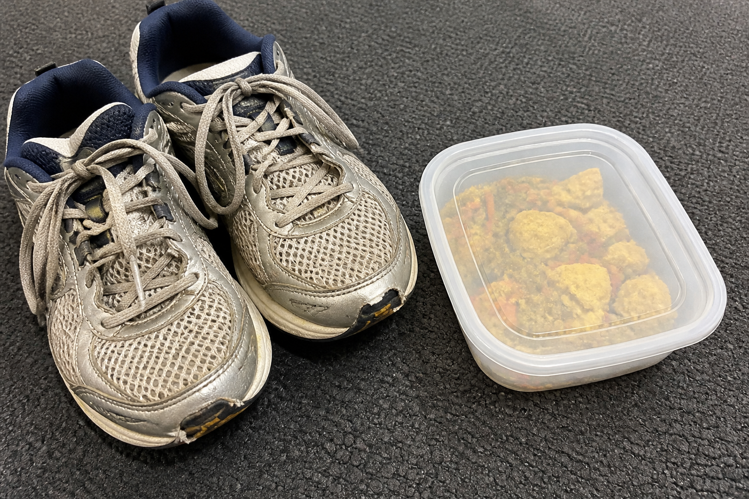 Walking shoes, prepared lunch and a simple routine